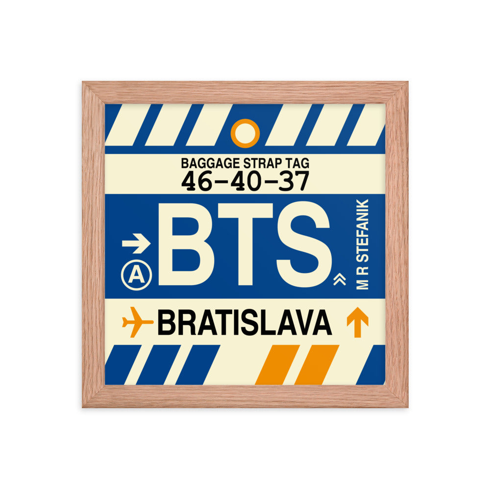 Travel-Themed Framed Print • BTS Bratislava Souvenir • YHM Designs - Image 06