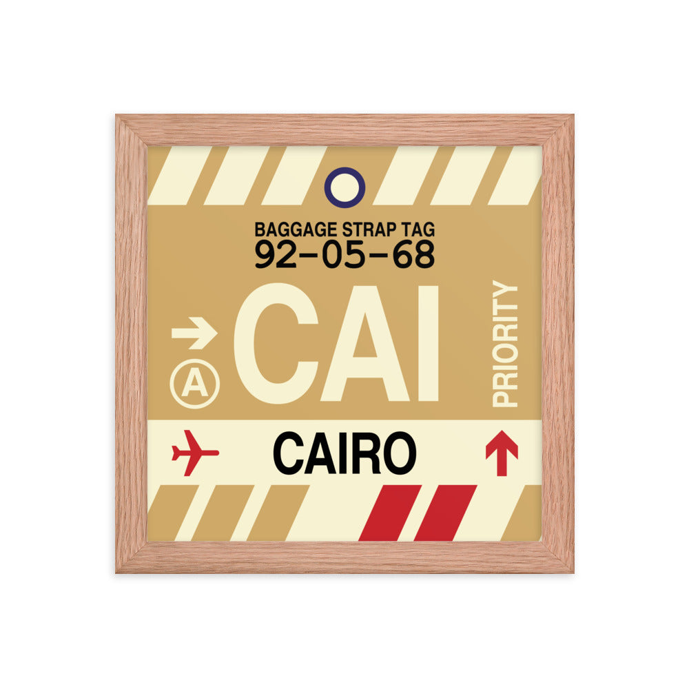 Travel-Themed Framed Print • CAI Cairo • YHM Designs - Image 06