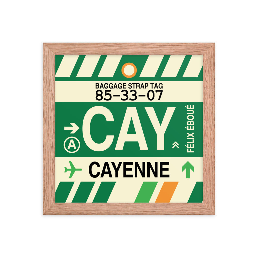 Travel-Themed Framed Print • CAY Cayenne Souvenir • YHM Designs - Image 06