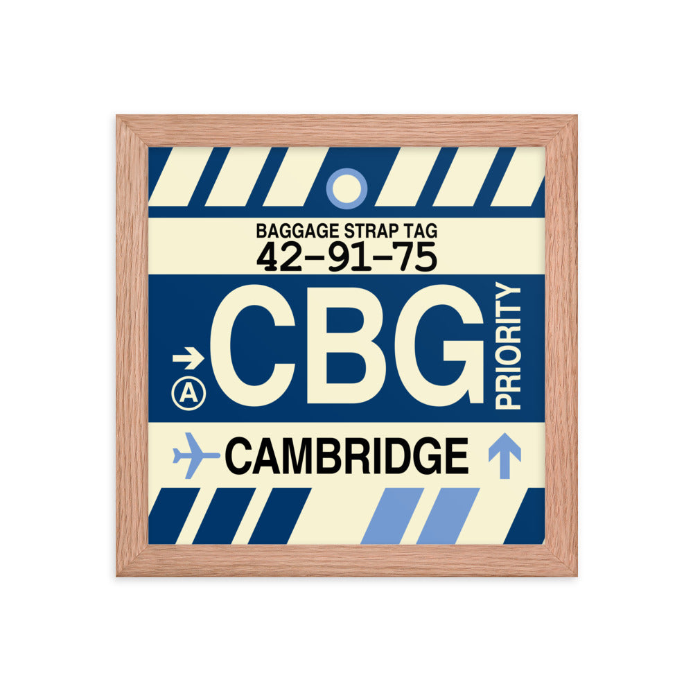 Travel-Themed Framed Print • CBG Cambridge Souvenir • YHM Designs - Image 06