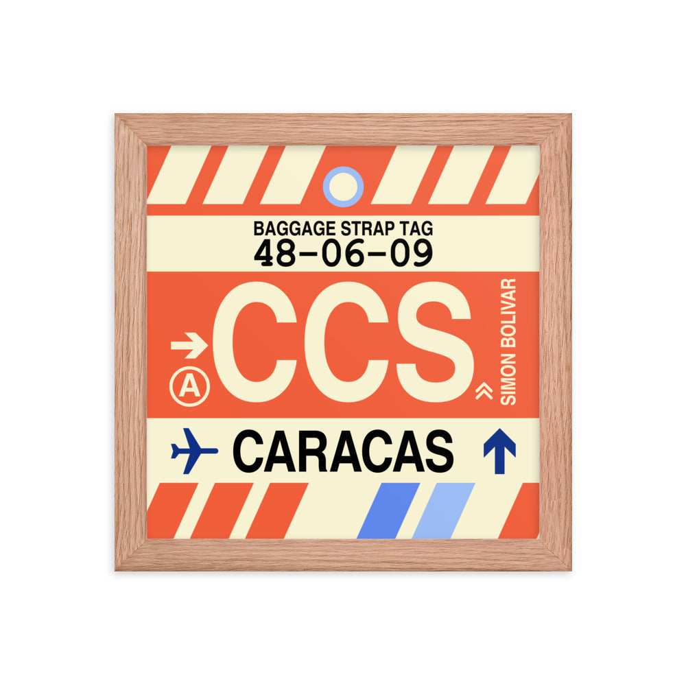 Travel-Themed Framed Print • CCS Caracas • YHM Designs - Image 06