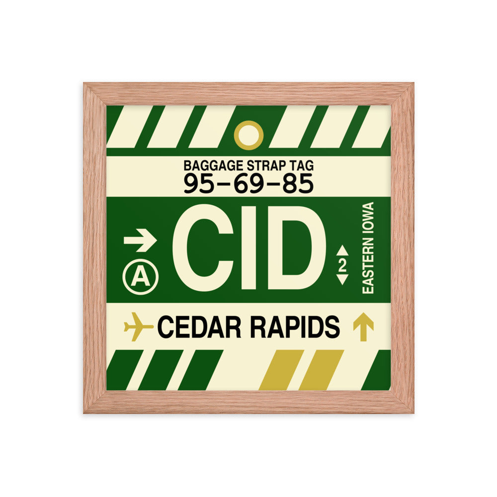 Travel-Themed Framed Print • CID Cedar Rapids Souvenir • YHM Designs - Image 06