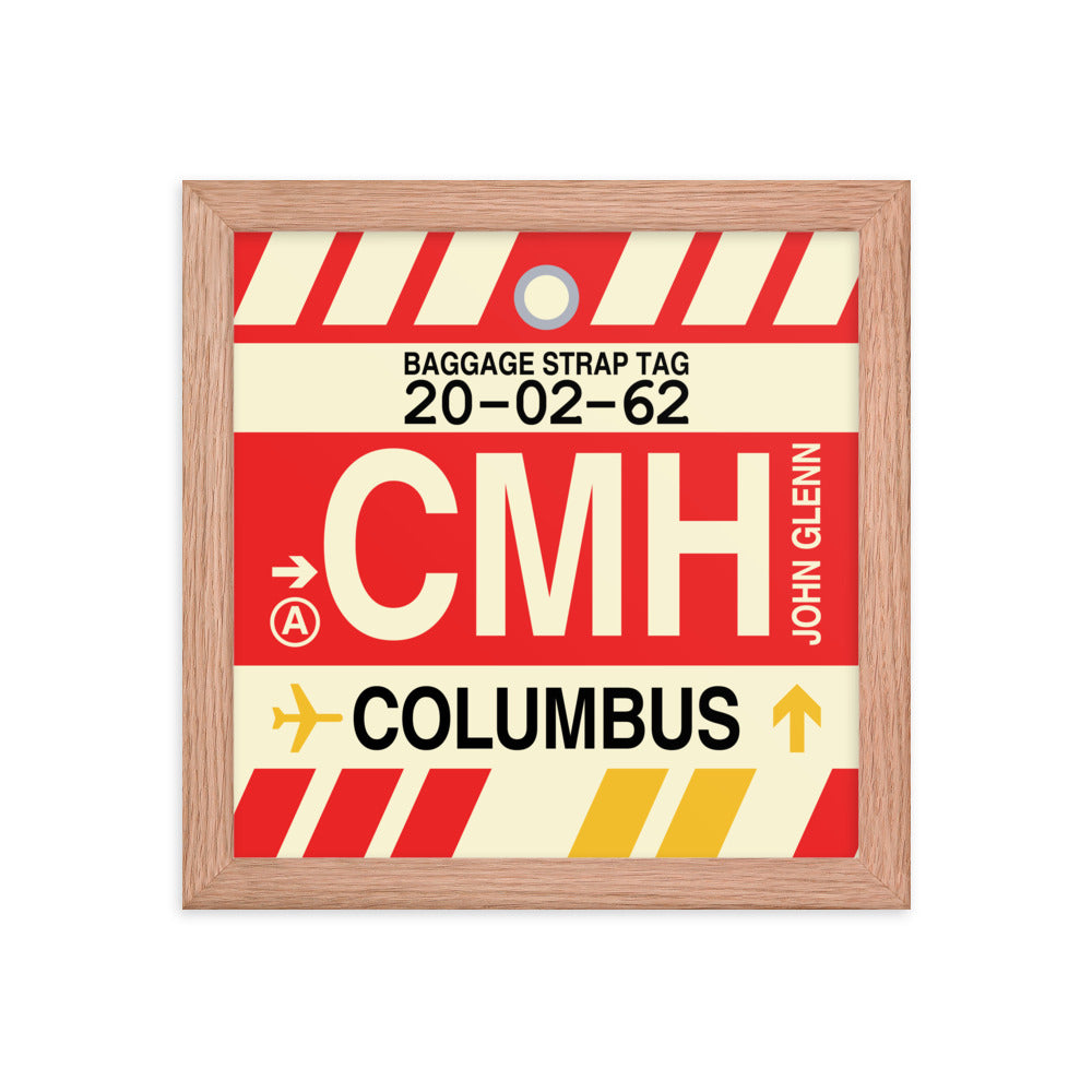 Travel-Themed Framed Print • CMH Columbus Souvenir • YHM Designs - Image 06