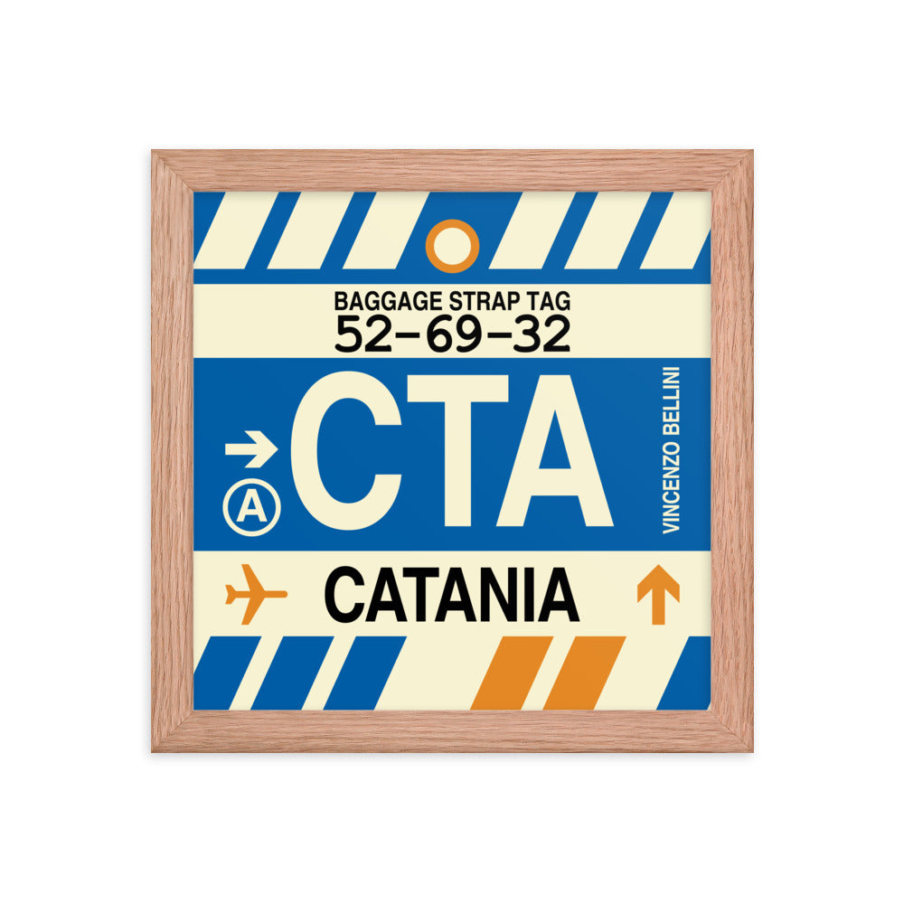 Travel-Themed Framed Print • CTA Catania Souvenir • YHM Designs - Image 06