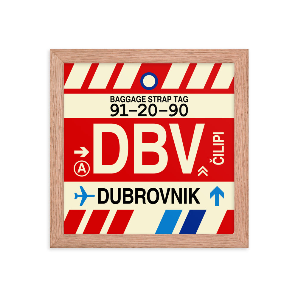 Travel-Themed Framed Print • DBV Dubrovnik Souvenir • YHM Designs - Image 06