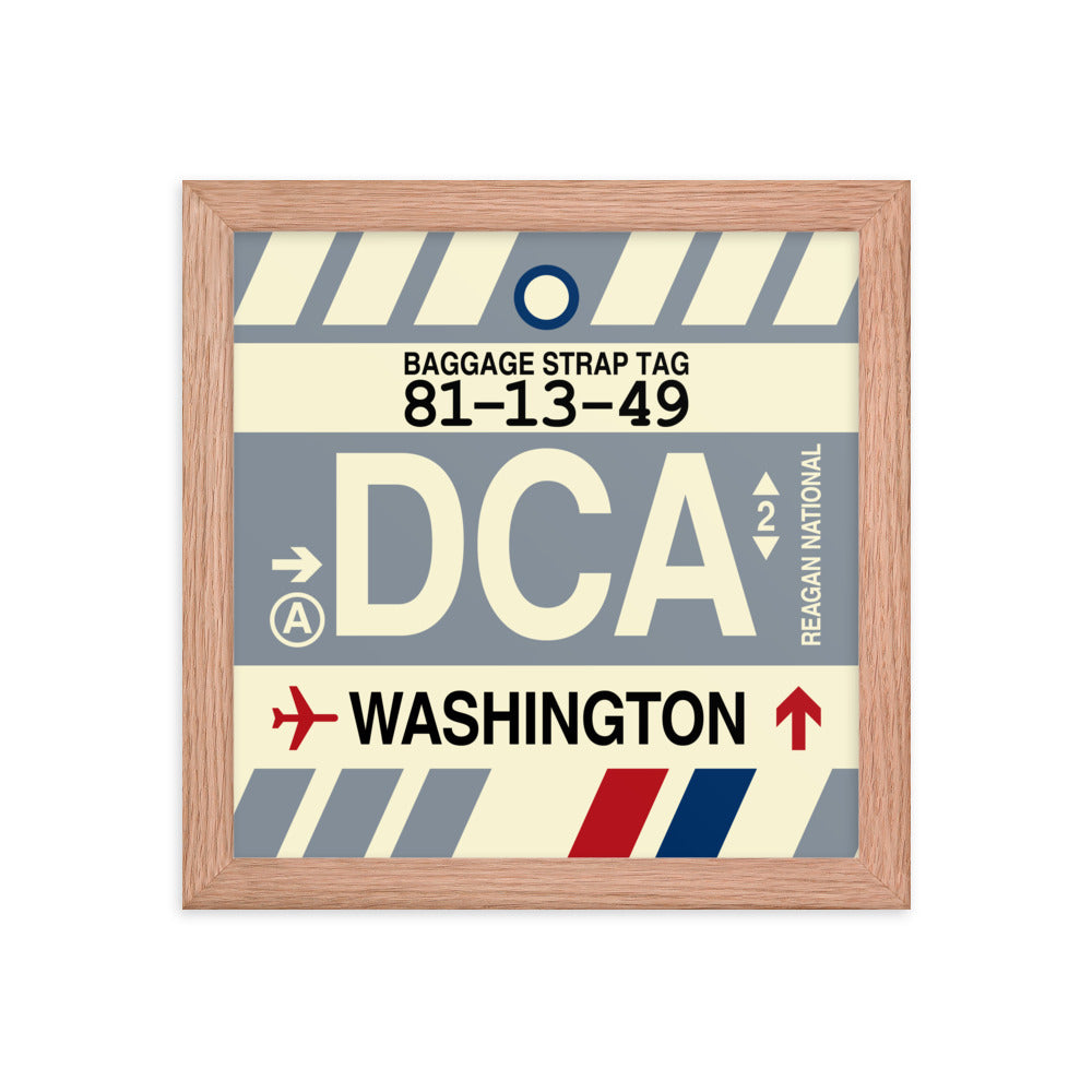 Travel-Themed Framed Print • DCA Washington Souvenir • YHM Designs - Image 06