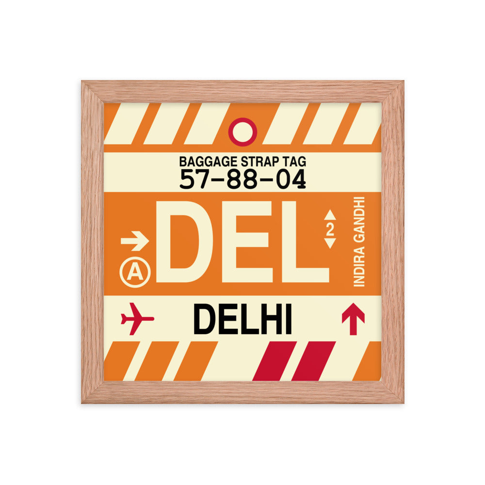 Travel-Themed Framed Print • DEL Delhi Souvenir • YHM Designs - Image 06