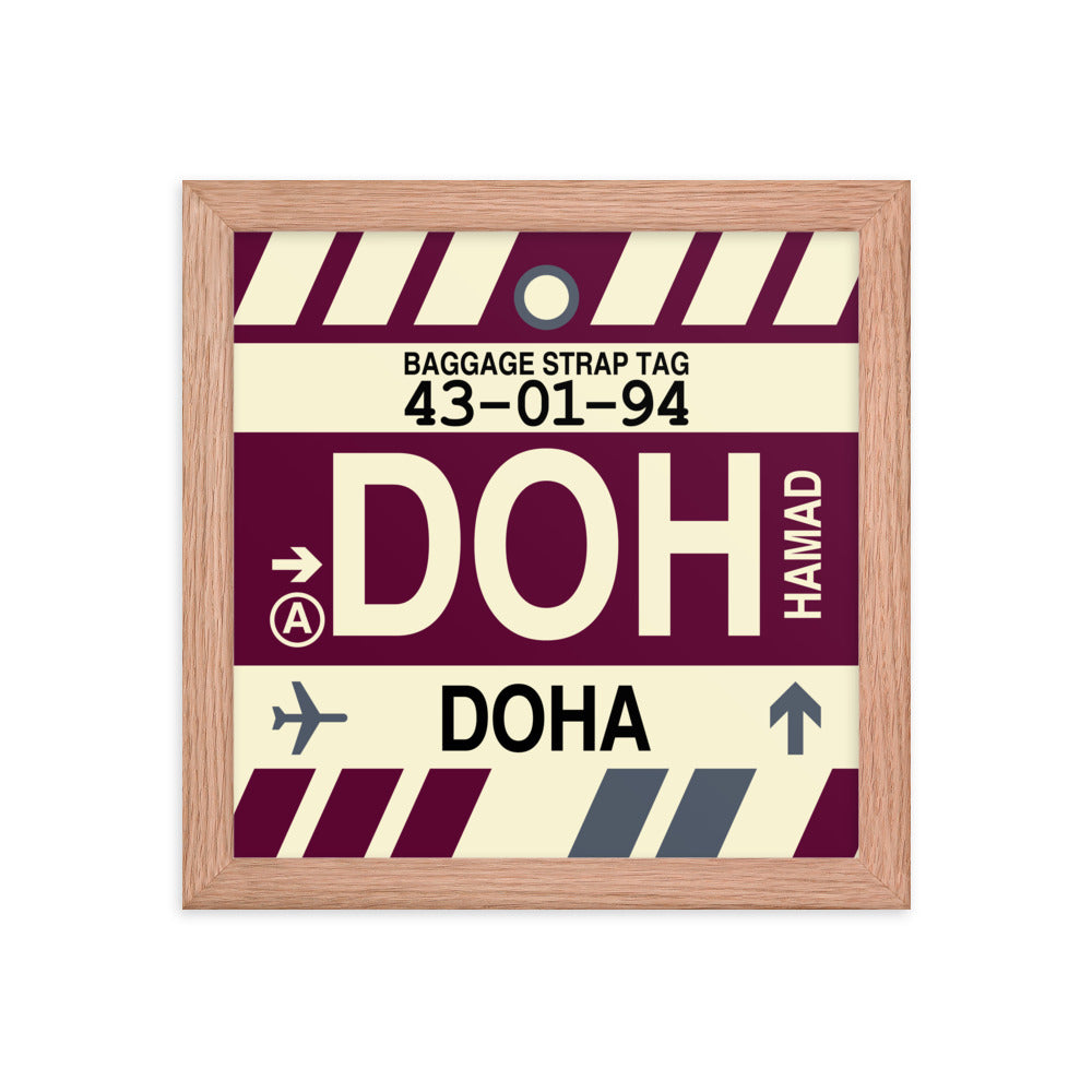 Travel-Themed Framed Print • DOH Doha • YHM Designs - Image 06
