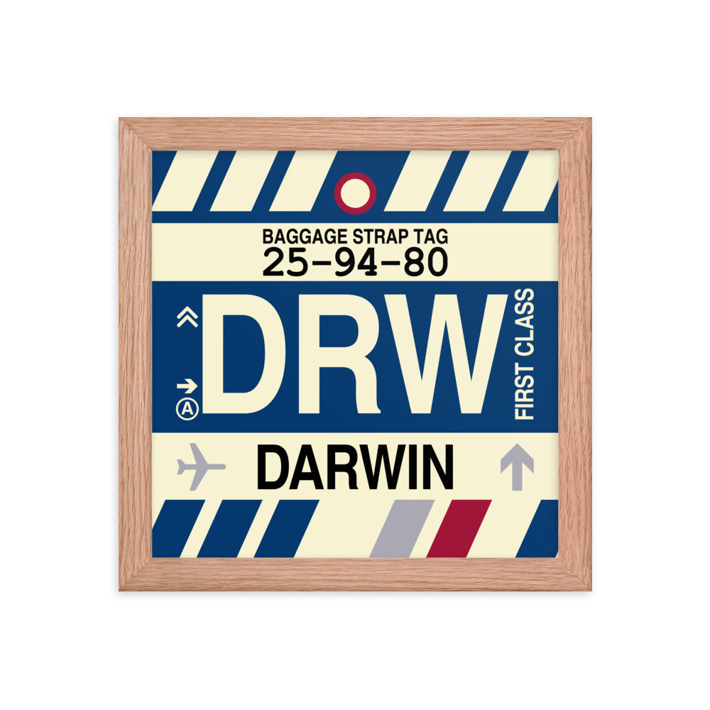 Travel-Themed Framed Print • DRW Darwin • YHM Designs - Image 06