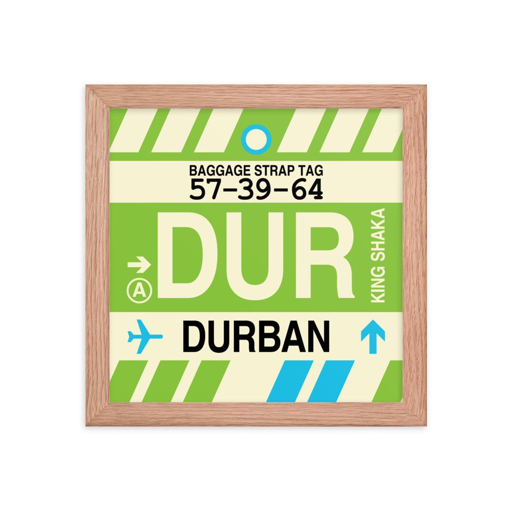 Travel-Themed Framed Print • DUR Durban • YHM Designs - Image 06