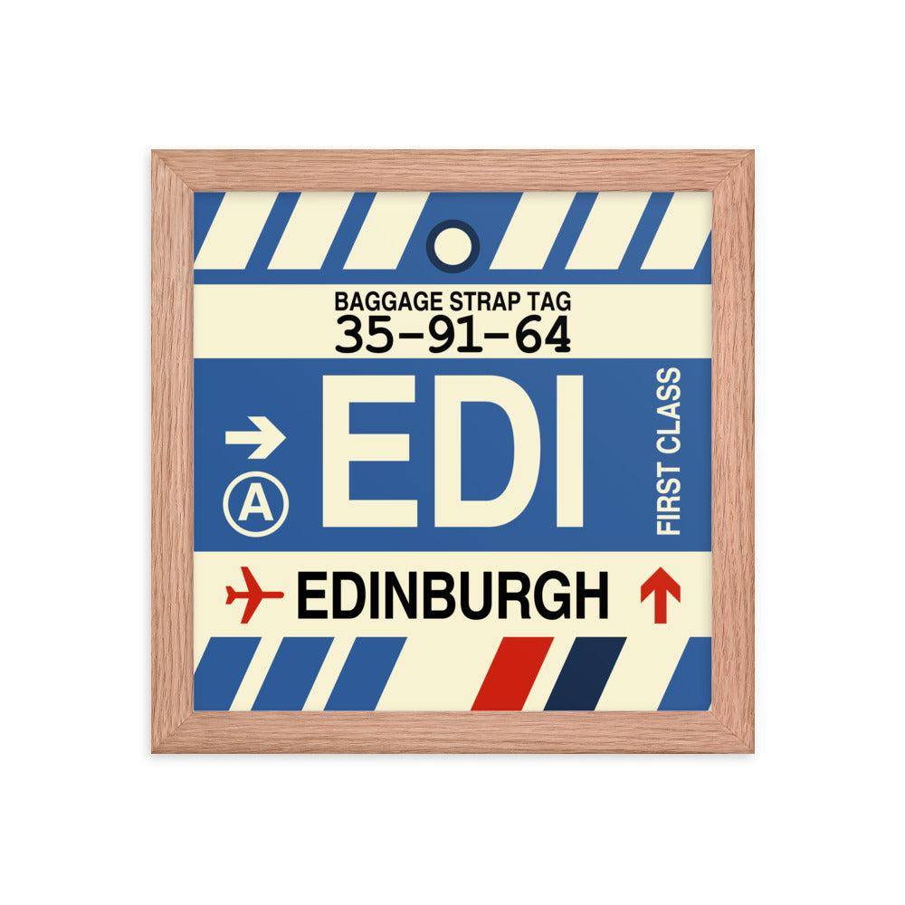 Travel-Themed Framed Print • EDI Edinburgh Souvenir • YHM Designs - Image 06