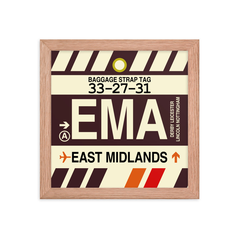 Travel-Themed Framed Print • EMA East Midlands Souvenir • YHM Designs - Image 06