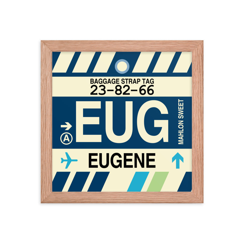 Travel-Themed Framed Print • EUG Eugene Souvenir • YHM Designs - Image 06