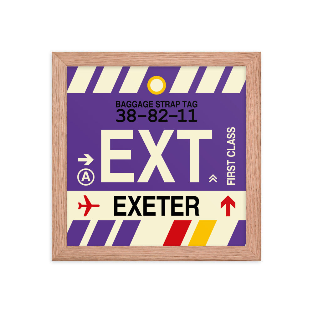 Travel-Themed Framed Print • EXT Exeter Souvenir • YHM Designs - Image 06