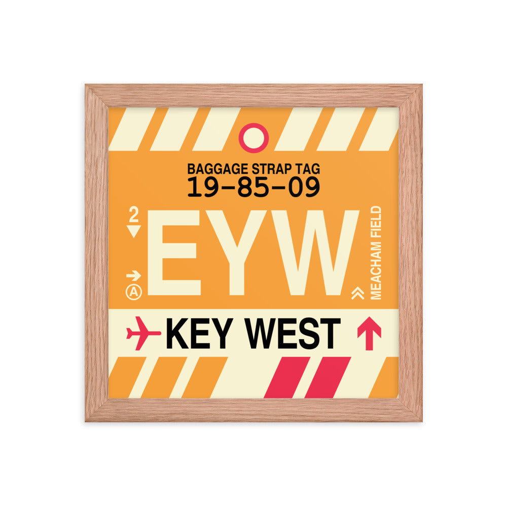 Travel-Themed Framed Print • EYW Key West Souvenir • YHM Designs - Image 06