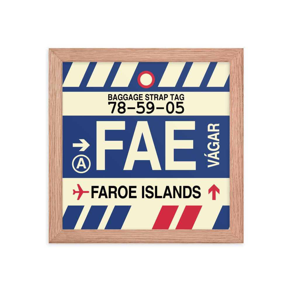 Travel-Themed Framed Print • FAE Faroe Islands Souvenir • YHM Designs - Image 06