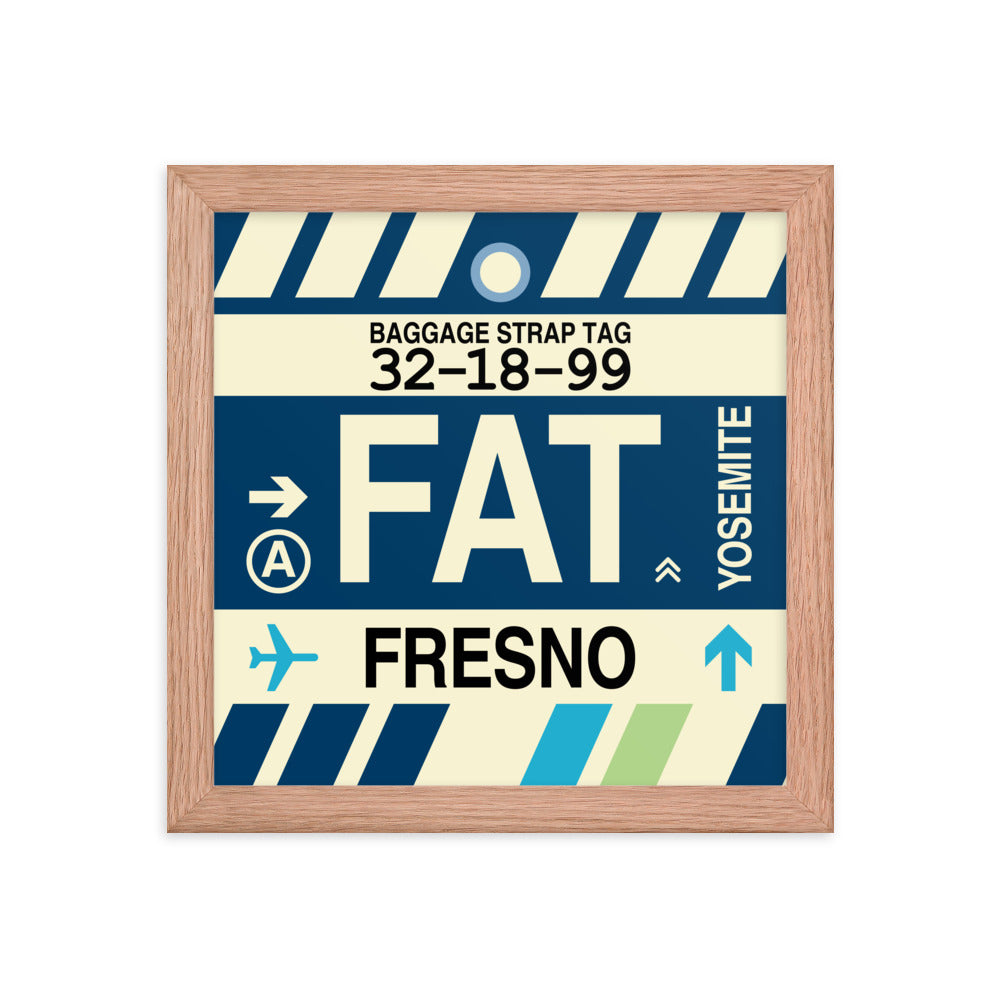 Travel-Themed Framed Print • FAT Fresno Souvenir • YHM Designs - Image 06