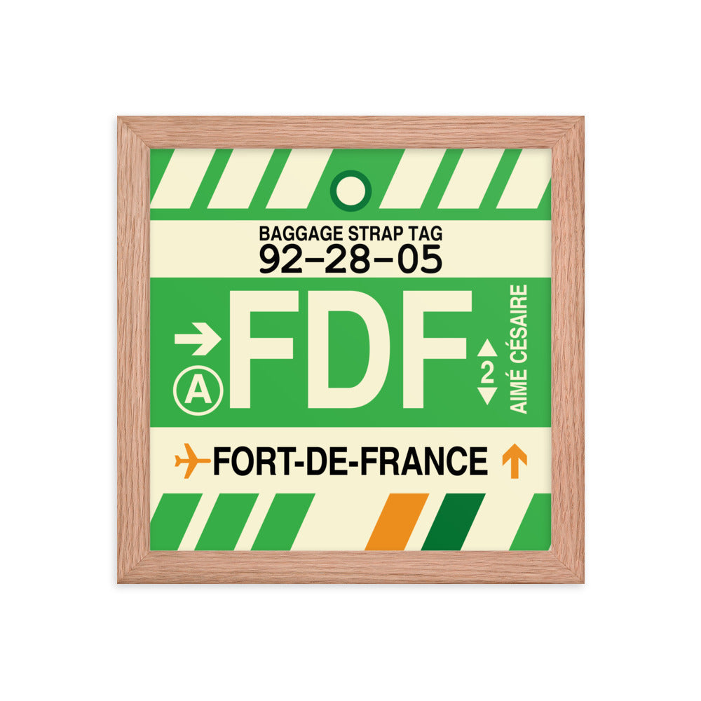 Travel-Themed Framed Print • FDF Fort-de-France Souvenir • YHM Designs - Image 06