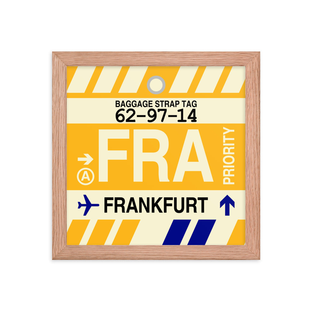 Travel-Themed Framed Print • FRA Frankfurt Souvenir • YHM Designs - Image 06