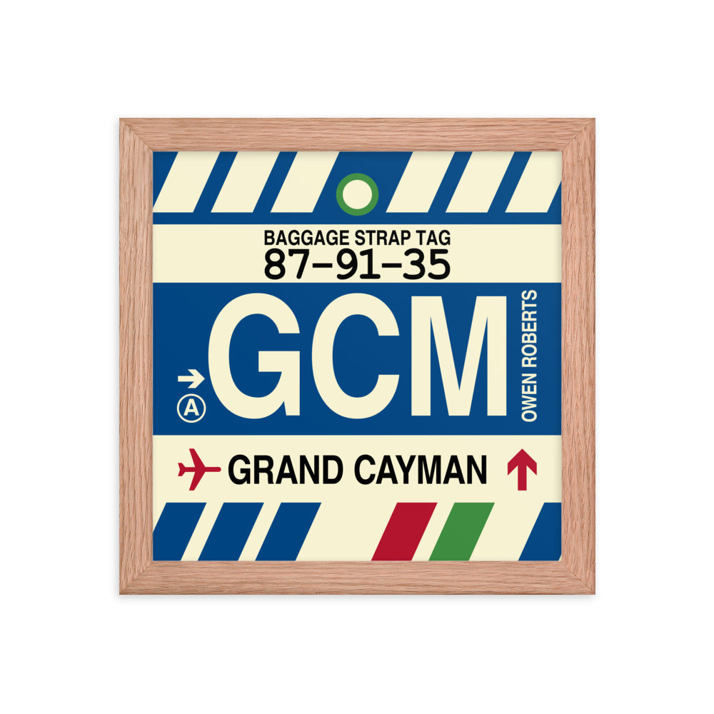 Travel-Themed Framed Print • GCM Grand Cayman Souvenir • YHM Designs - Image 06