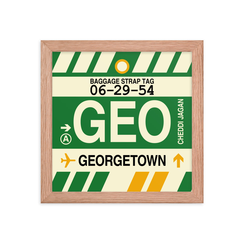 Travel-Themed Framed Print • GEO Georgetown Souvenir • YHM Designs - Image 06