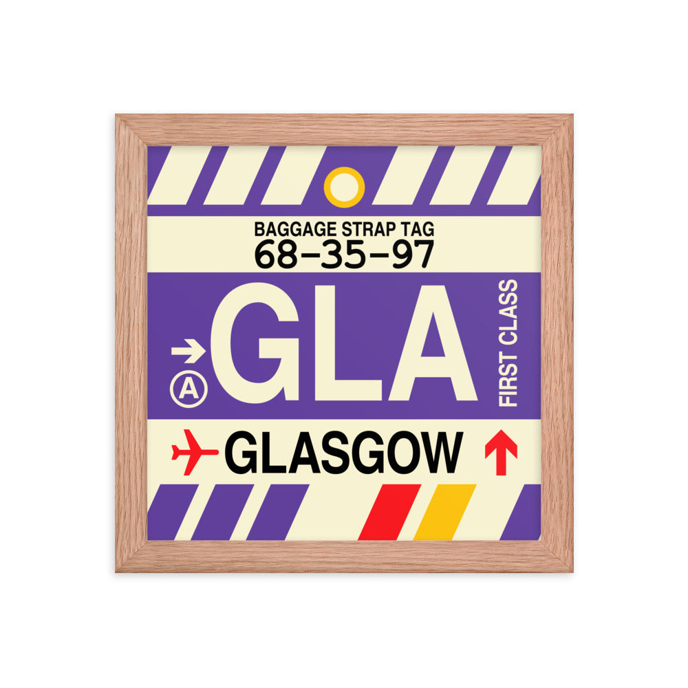 Travel-Themed Framed Print • GLA Glasgow • YHM Designs - Image 06