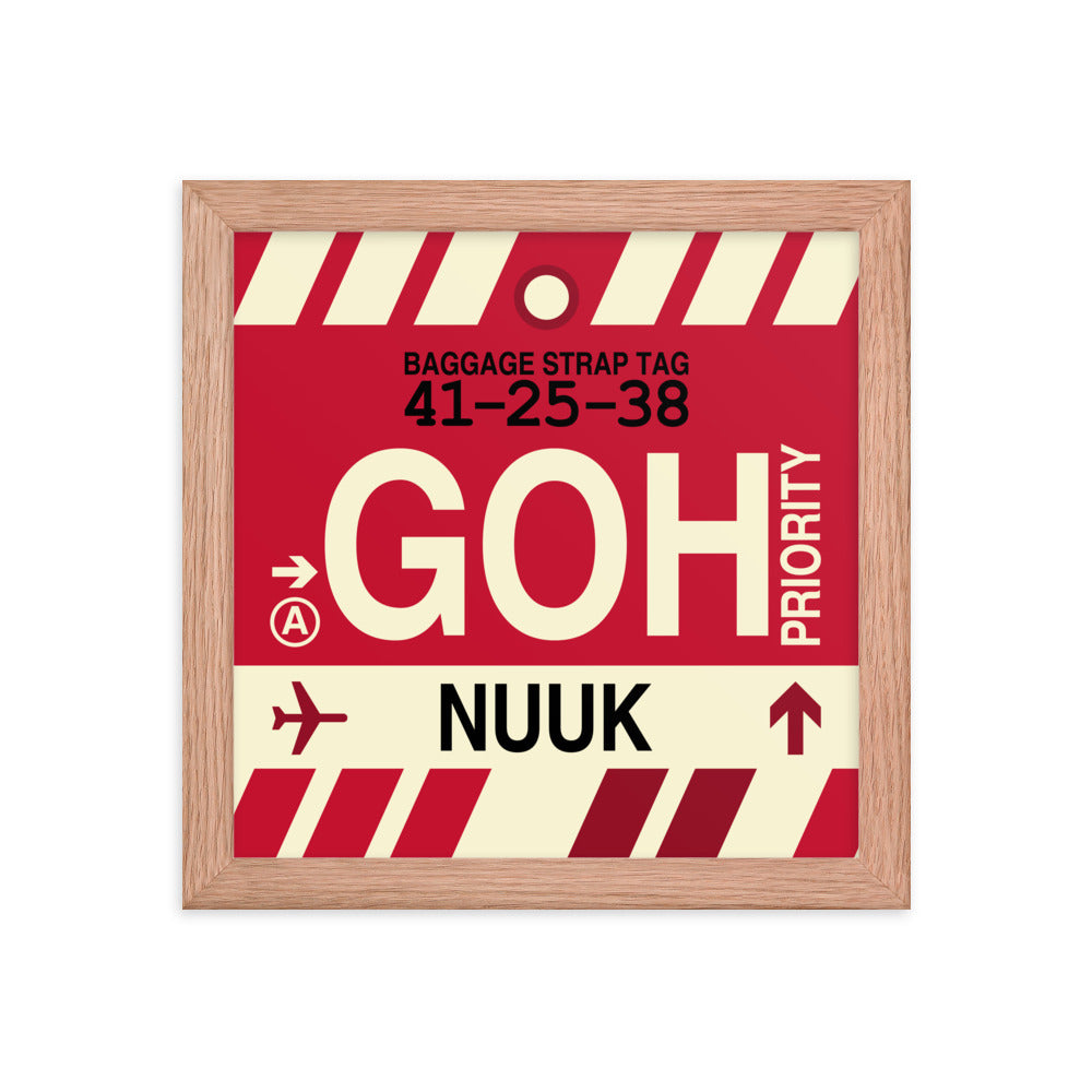 Travel-Themed Framed Print • GOH Nuuk Souvenir • YHM Designs - Image 06
