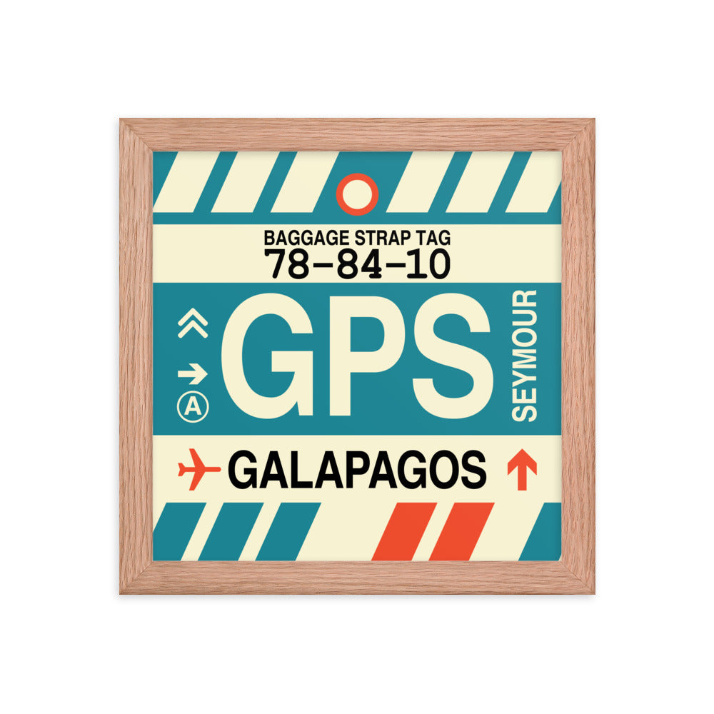 Travel-Themed Framed Print • GPS Galapagos Islands Souvenir • YHM Designs - Image 06