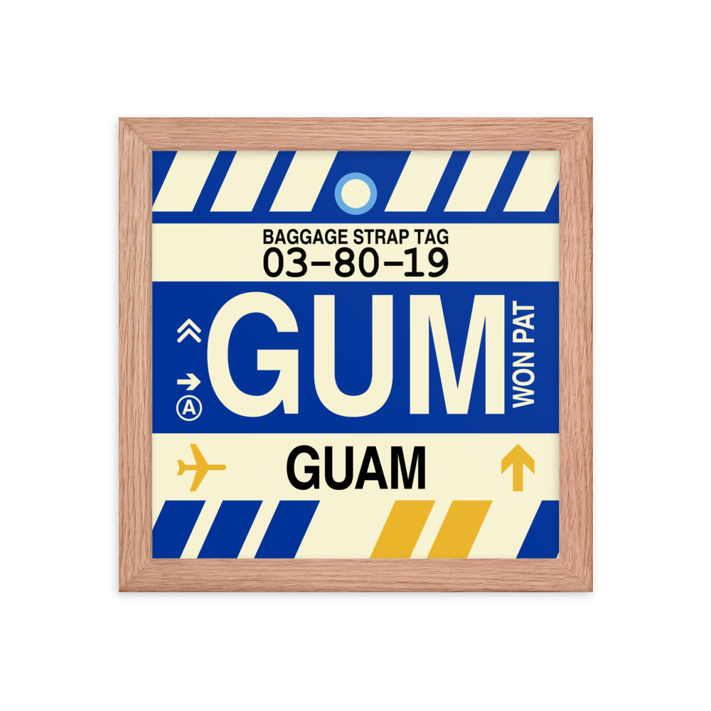 Travel-Themed Framed Print • GUM Hagatna Souvenir • YHM Designs - Image 06