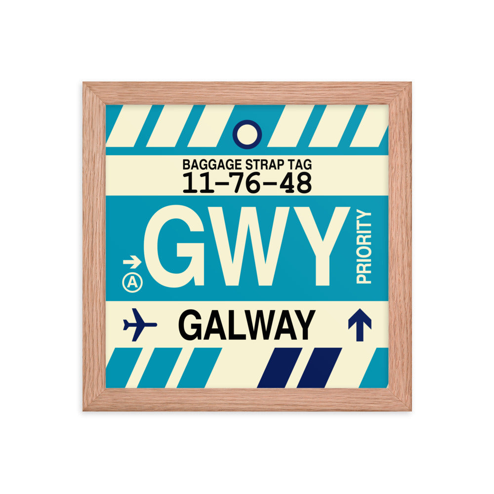 Travel-Themed Framed Print • GWY Galway Souvenir • YHM Designs - Image 06