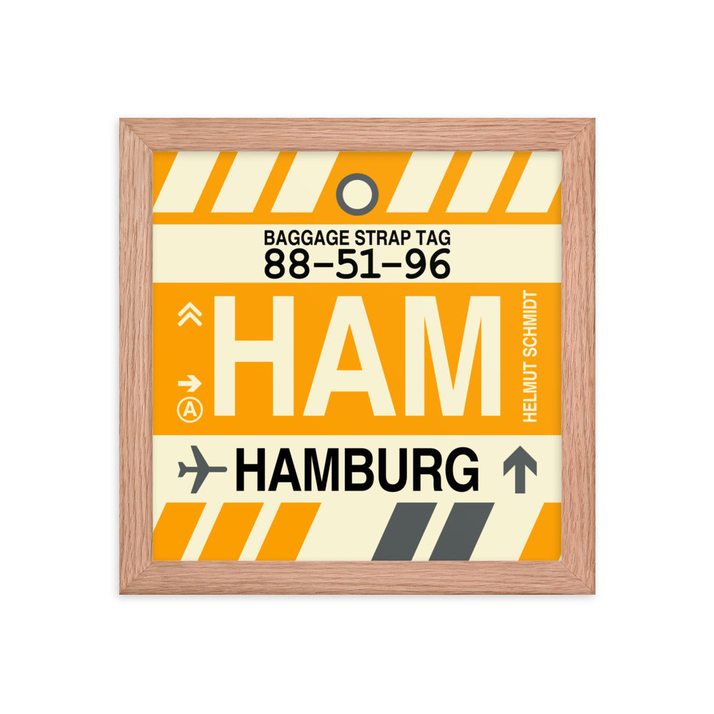 Travel-Themed Framed Print • HAM Hamburg Souvenir • YHM Designs - Image 06