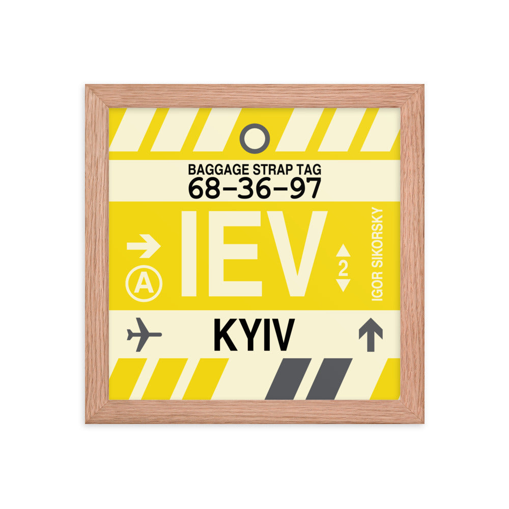 Travel-Themed Framed Print • IEV Kyiv Souvenir • YHM Designs - Image 06
