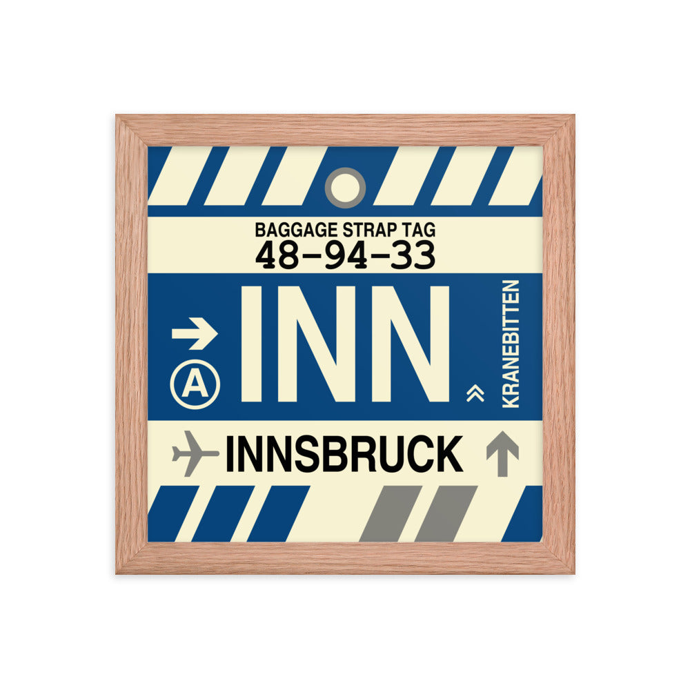 Travel-Themed Framed Print • INN Innsbruck Souvenir • YHM Designs - Image 06