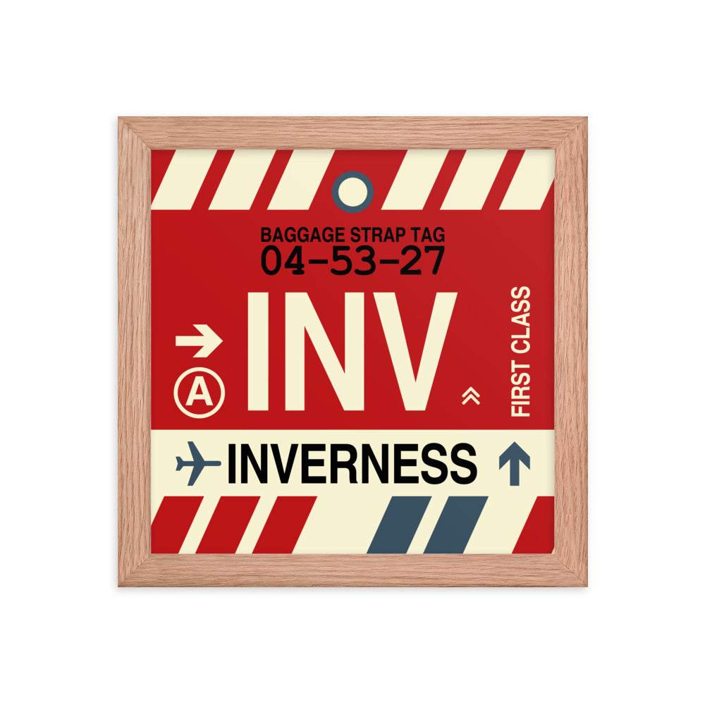 Travel-Themed Framed Print • INV Inverness Souvenir • YHM Designs - Image 06