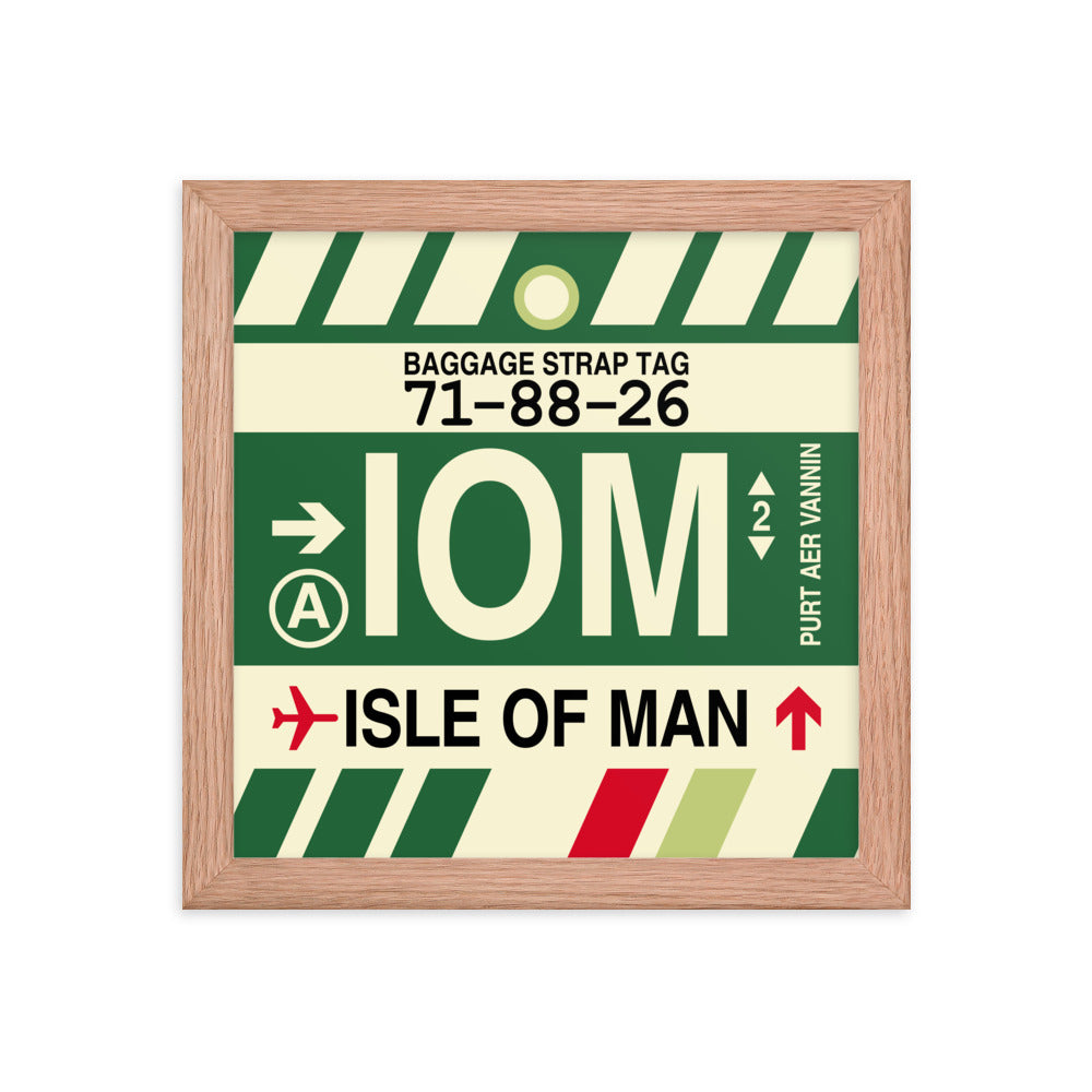 Travel-Themed Framed Print • IOM Isle of Man Souvenir • YHM Designs - Image 06