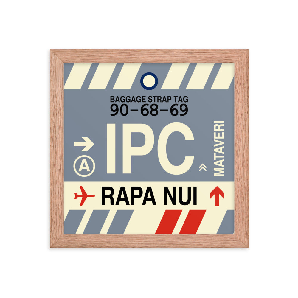 Travel-Themed Framed Print • IPC Rapa Nui Souvenir • YHM Designs - Image 06