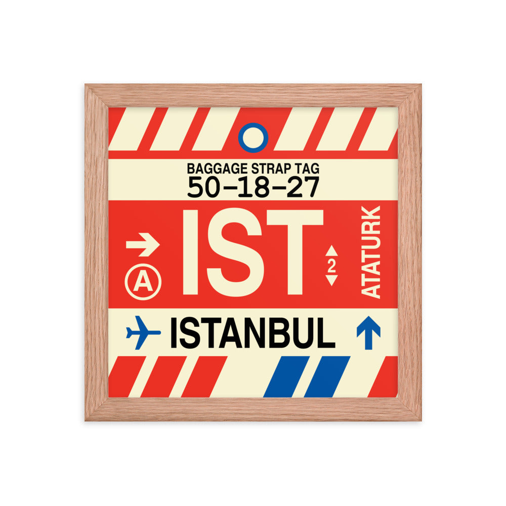 Travel-Themed Framed Print • IST Istanbul Souvenir • YHM Designs - Image 06
