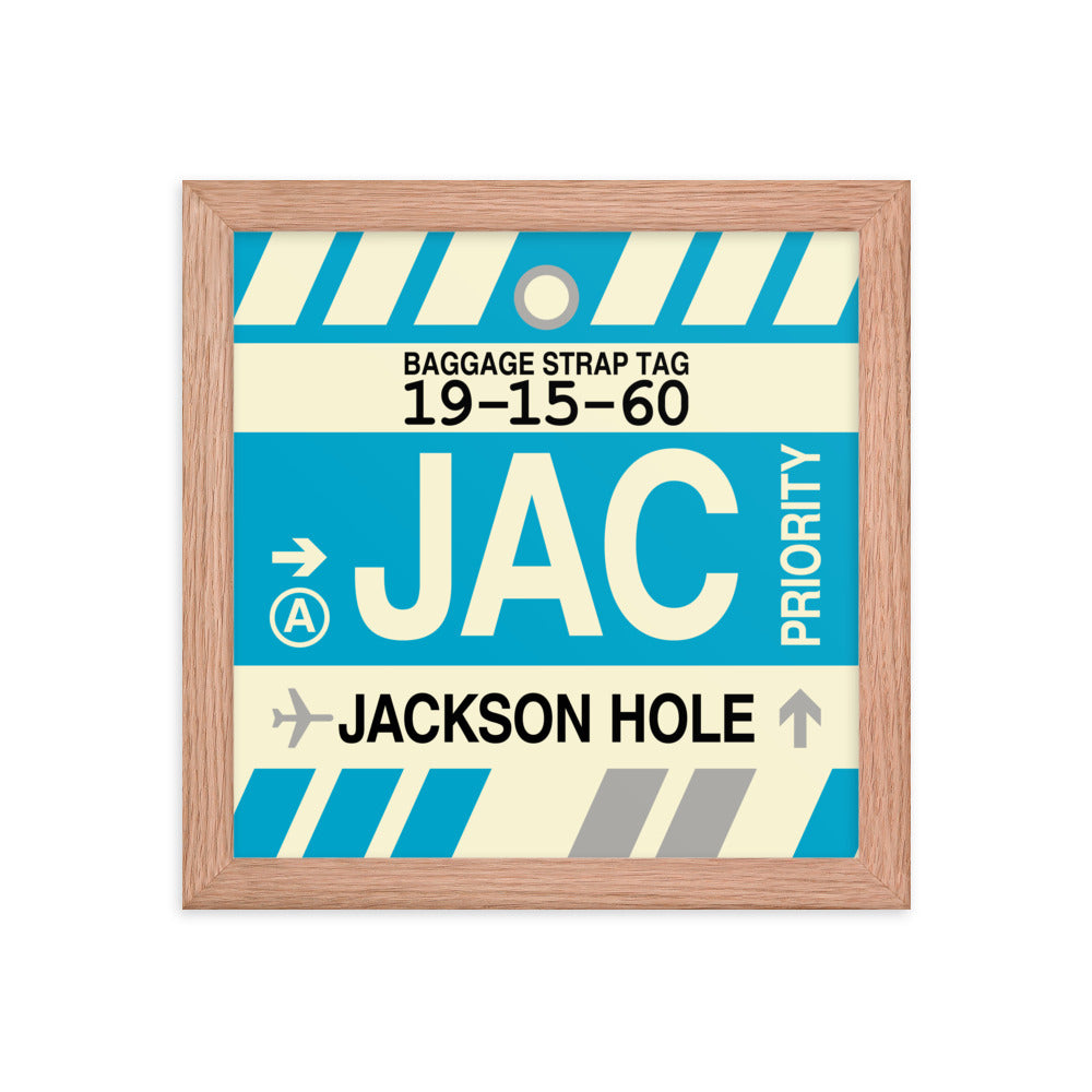 Travel-Themed Framed Print • JAC Jackson Hole Souvenir • YHM Designs - Image 06