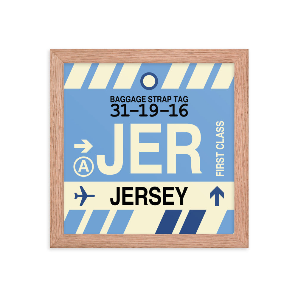 Travel-Themed Framed Print • JER Jersey Souvenir • YHM Designs - Image 06
