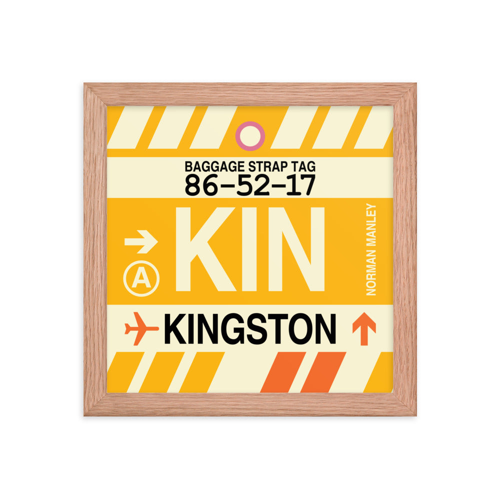 Travel-Themed Framed Print • KIN Kingston Souvenir • YHM Designs - Image 06