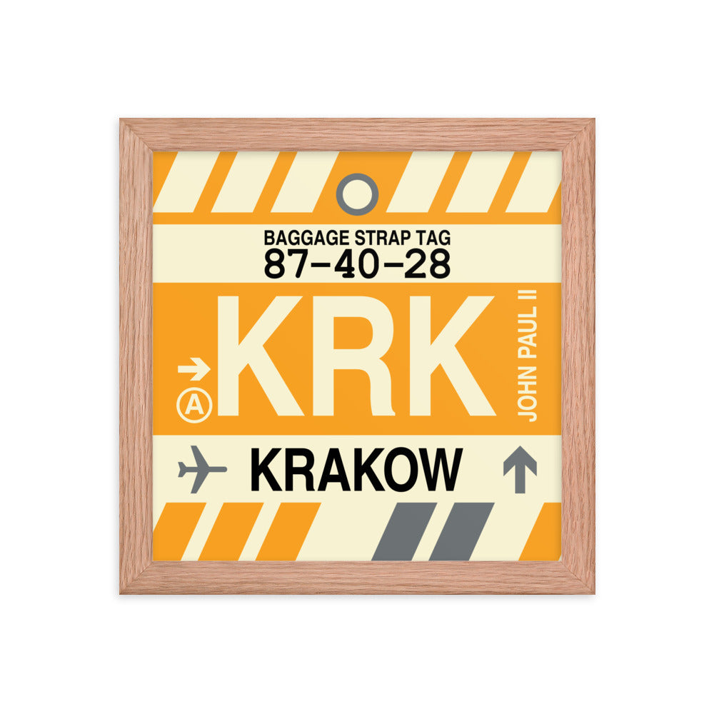 Travel-Themed Framed Print • KRK Krakow Souvenir • YHM Designs - Image 06
