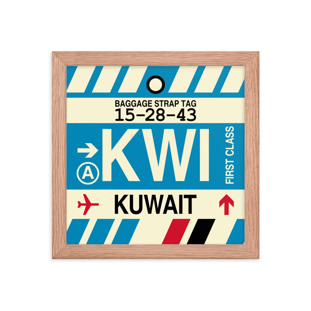 Travel-Themed Framed Print • KWI Kuwait City • YHM Designs - Image 06