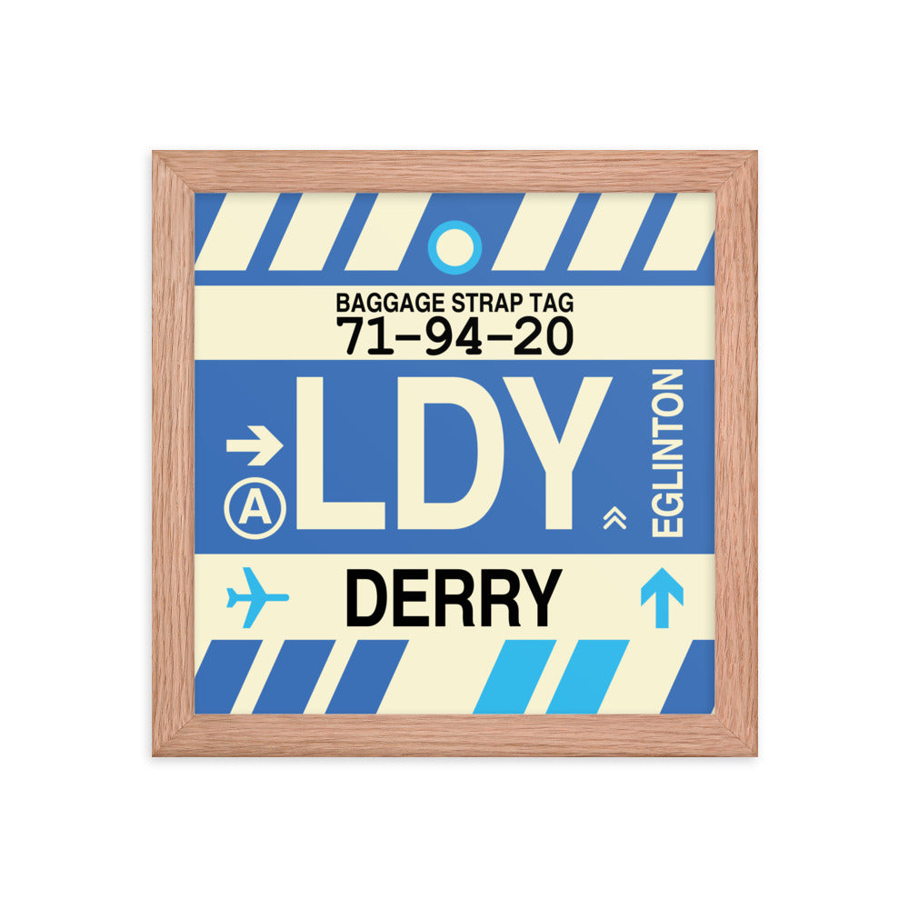 Travel-Themed Framed Print • LDY Derry Souvenir • YHM Designs - Image 06