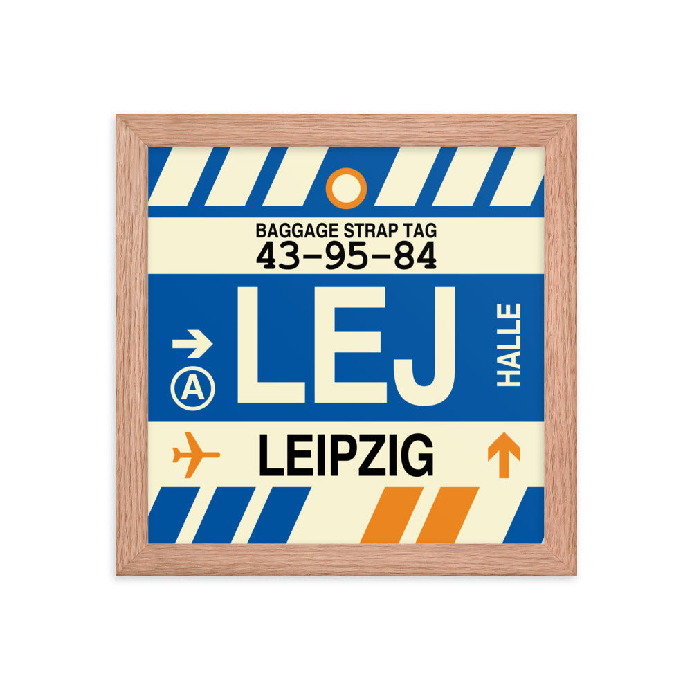 Travel-Themed Framed Print • LEJ Leipzig Souvenir • YHM Designs - Image 06