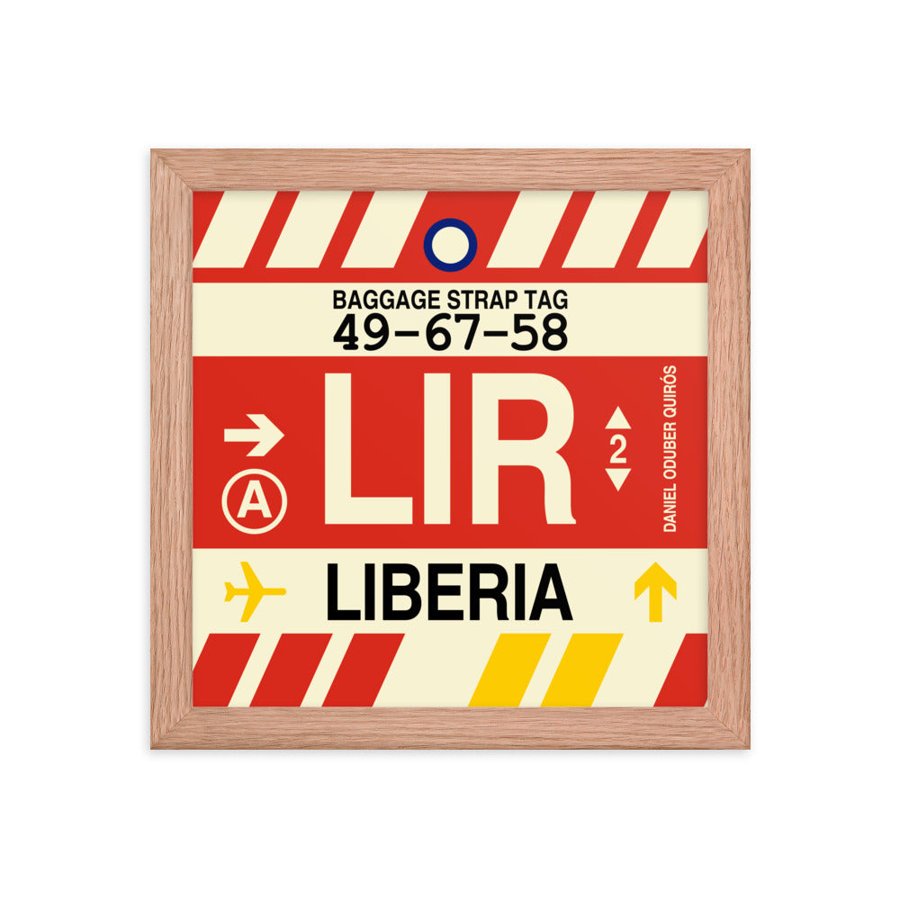 Travel-Themed Framed Print • LIR Liberia Souvenir • YHM Designs - Image 06