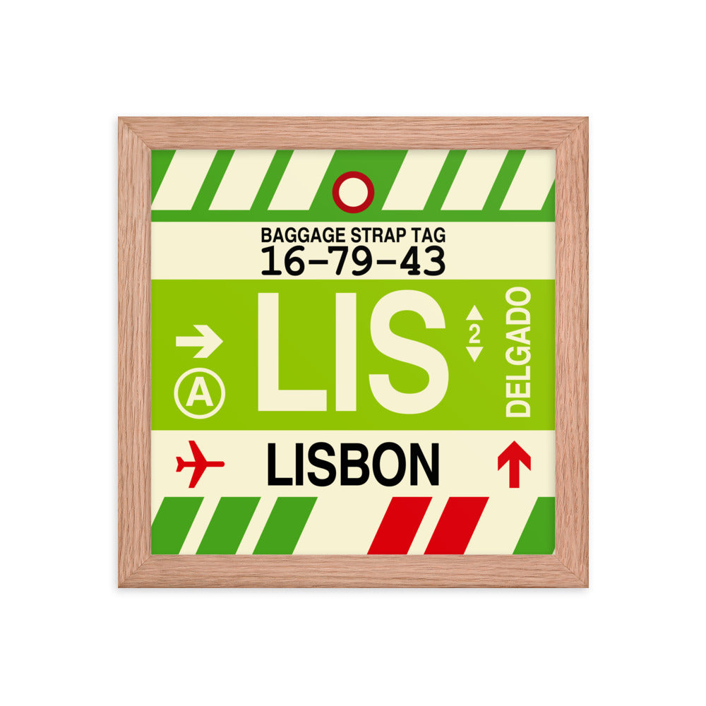 Travel-Themed Framed Print • LIS Lisbon Souvenir • YHM Designs - Image 06