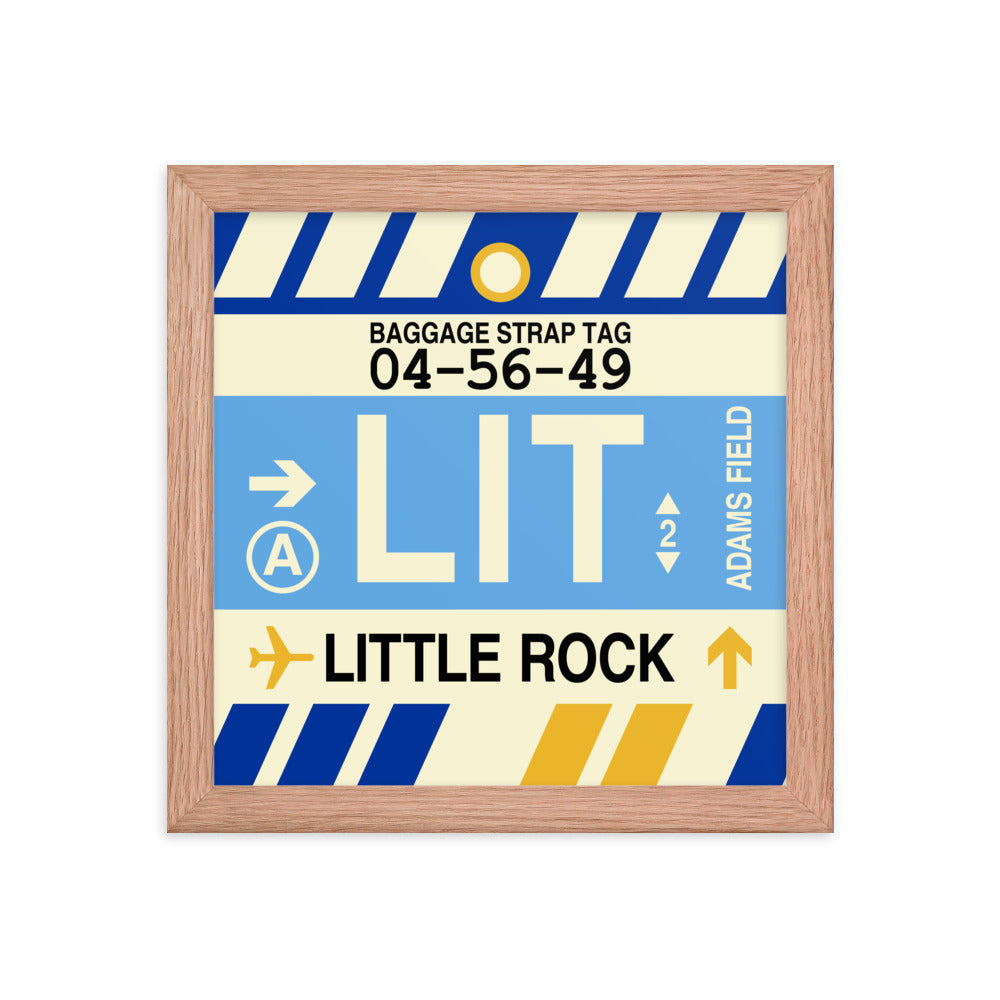 Travel-Themed Framed Print • LIT Little Rock Souvenir • YHM Designs - Image 06