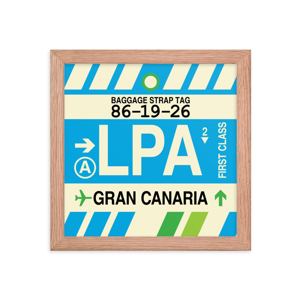 Travel-Themed Framed Print • LPA Gran Canaria Souvenir • YHM Designs - Image 06