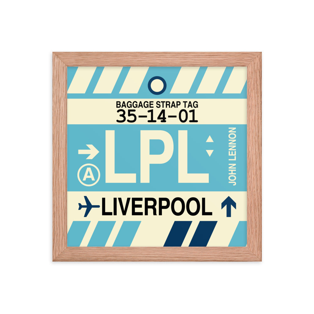 Travel-Themed Framed Print • LPL Liverpool Souvenir • YHM Designs - Image 06