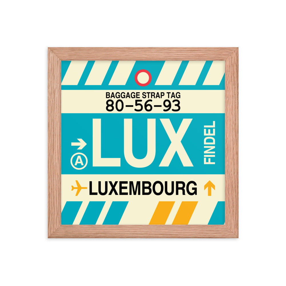 Travel-Themed Framed Print • LUX Luxembourg Souvenir • YHM Designs - Image 06